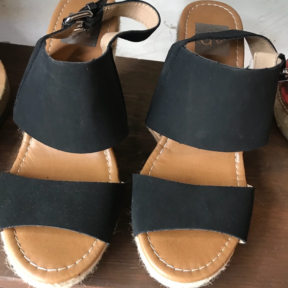 Black Wedge Heels